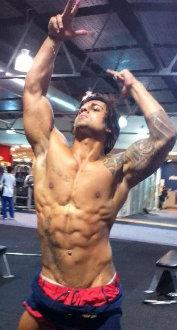 Zyzz haciendo una pose Aesthetics